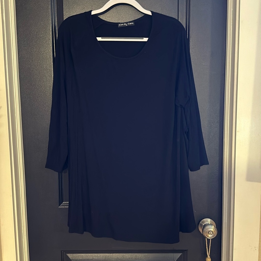 long sleeve shirt/ short dress
